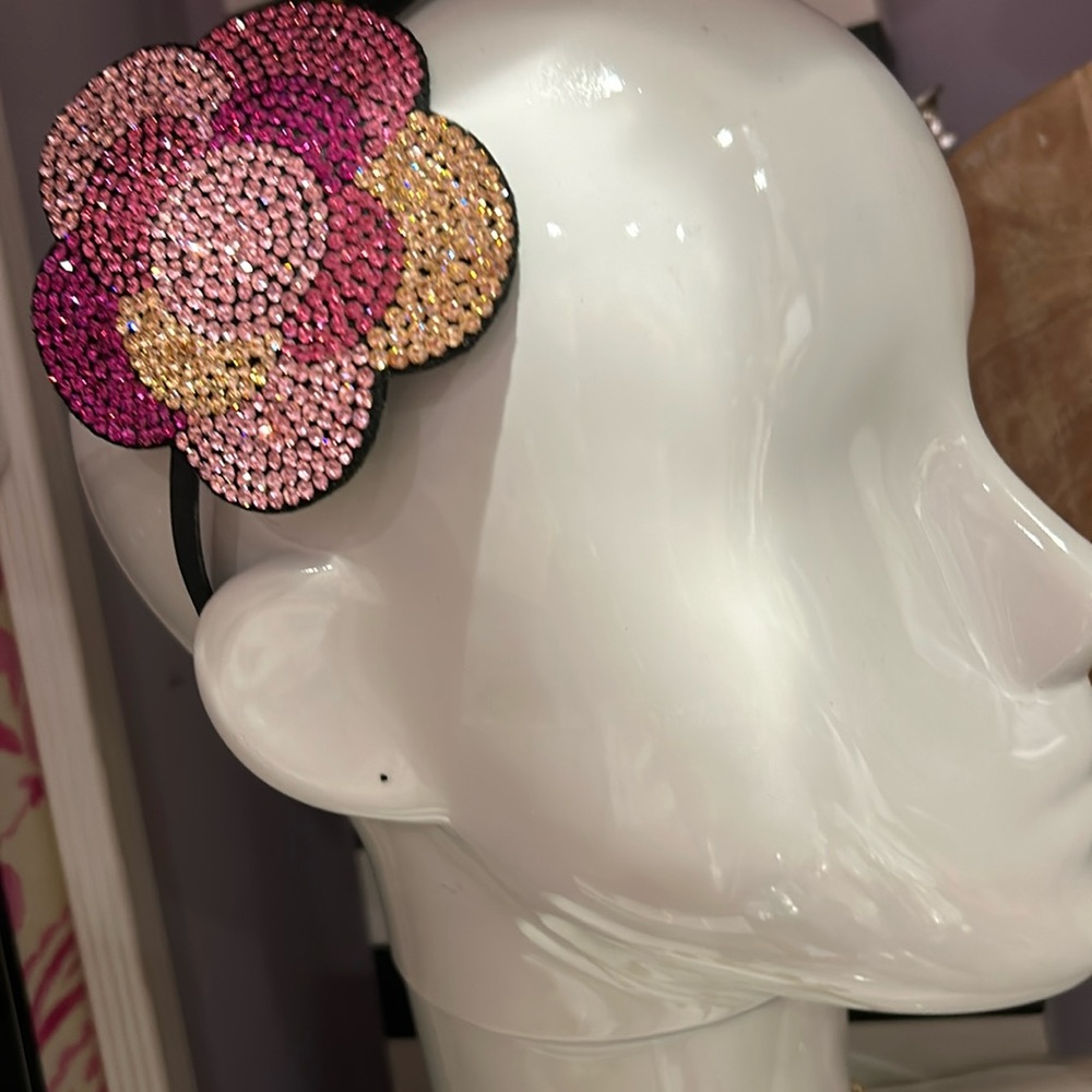Stunning Shades of Pink Crystals Hair Headband-OSFM